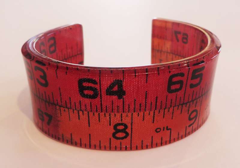 Red Tape Measure Double Cuff